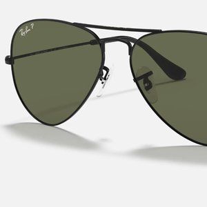 Green Classic G-15 Ray-Ban Aviator Polarized Sunglasses, Great condition